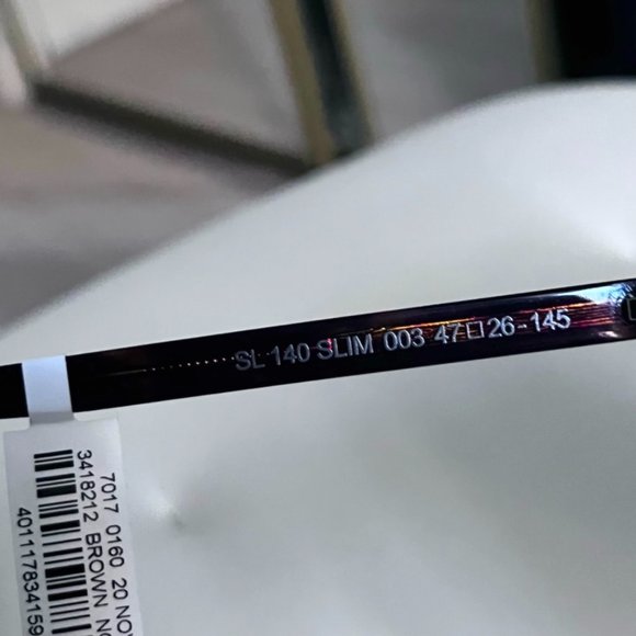 Saint Laurent SL140 Slim Round Frame Eyeglasses - Picture 10 of 10